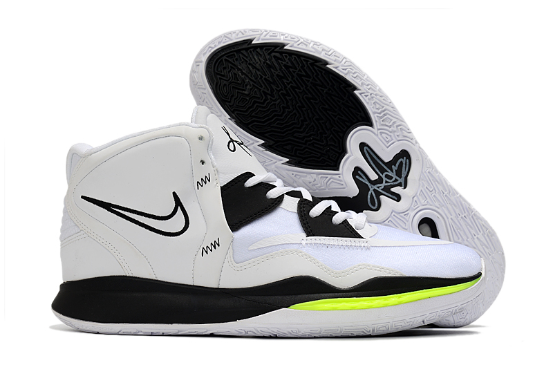 2022 Nike Kyrie Irving 8 White Black Green Shoes - Click Image to Close